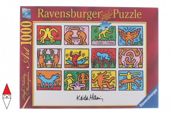 RAVENSBURGER, 15615, 4005556156153, PUZZLE ARTE RAVENSBURGER ARTE CONTEMPORANEA KEITH HARING 1000 PZ