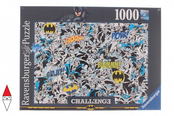 RAVENSBURGER, 16513, 4005556165131, PUZZLE GRAFICA RAVENSBURGER FUMETTI CHALLENGE BATMAN 1000 PZ