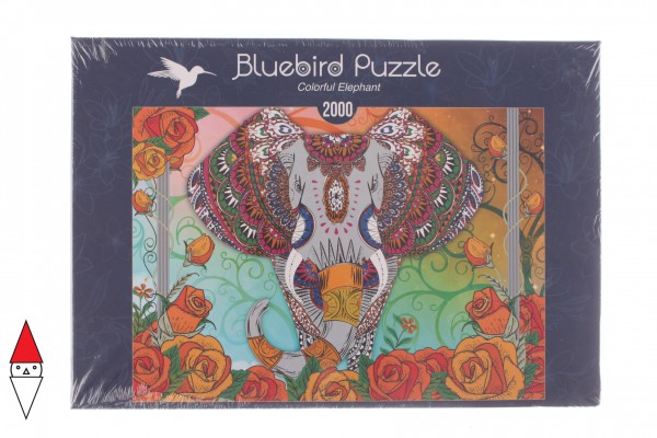 BLUEBIRD, 70002, 3663384700026, PUZZLE ANIMALI BLUEBIRD ELEFANTI COLORFUL ELEPHANT 2000 PZ