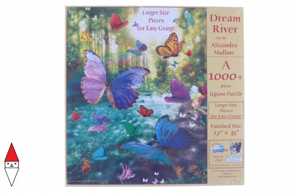 SUNSOUT, 48439, 796780484399, PUZZLE ANIMALI SUNSOUT FARFALLE ALIXANDRA MULLINS DREAM RIVER 1000 PZ XXL