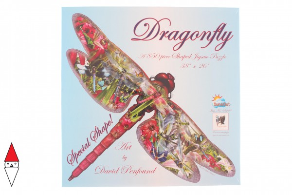 SUNSOUT, 95208, 796780952089, PUZZLE SAGOMATO SUNSOUT LIBELLULE DAVID PENFOUND - DRAGON FLY 1000 PZ