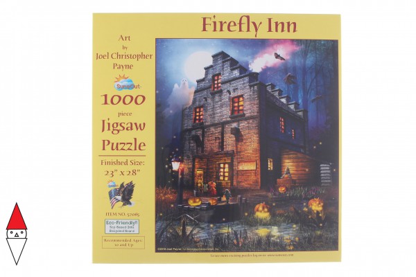 SUNSOUT, 52065, 796780520653, PUZZLE TEMATICO SUNSOUT HALLOWEEN CHRISTOPHER PAYNE FIREFLY INN 1000 PZ