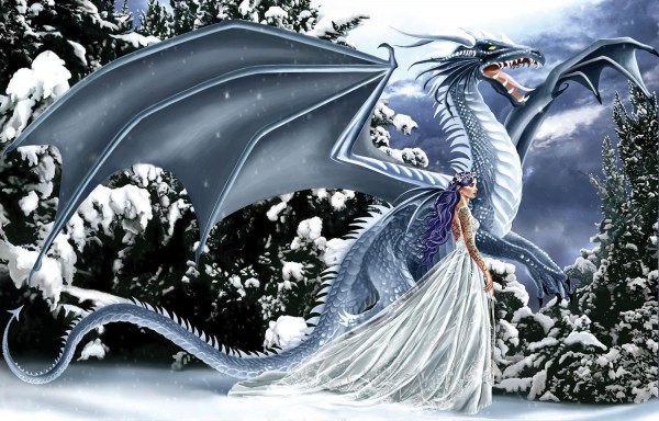 SUNSOUT, 67696, 796780676961, PUZZLE GRAFICA SUNSOUT FANTASY NENE THOMAS ICE DRAGON 1000 PZ