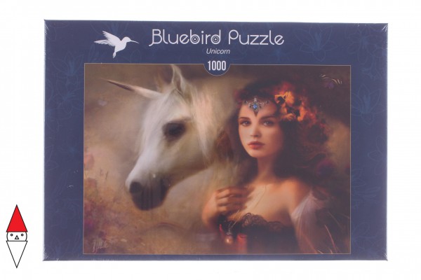 BLUEBIRD, 70158, 3663384701580, PUZZLE GRAFICA BLUEBIRD FANTASY UNICORNO 1000 PZ