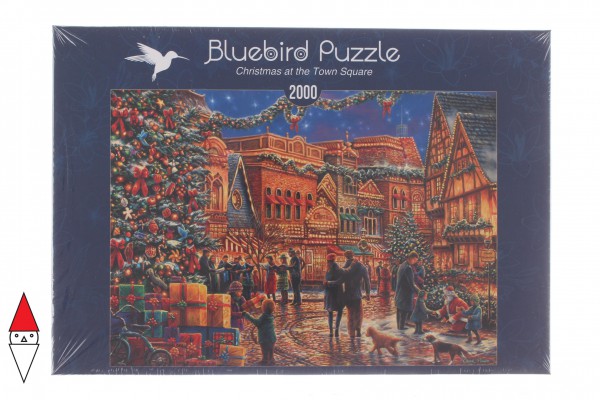 BLUEBIRD, 70057, 3663384700576, PUZZLE TEMATICO BLUEBIRD NATALE CHRISTMAS AT THE TOWN SQUARE 2000 PZ