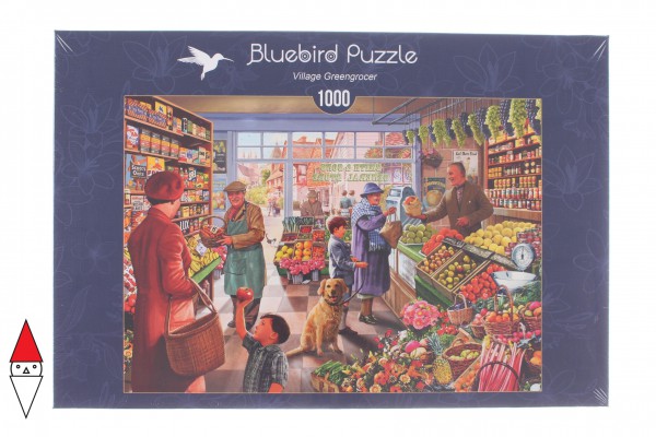 BLUEBIRD, 70232-P, 3663384702327, PUZZLE TEMATICO BLUEBIRD NEGOZI VILLAGE GREENGROCER ORTOLANO 1000 PZ