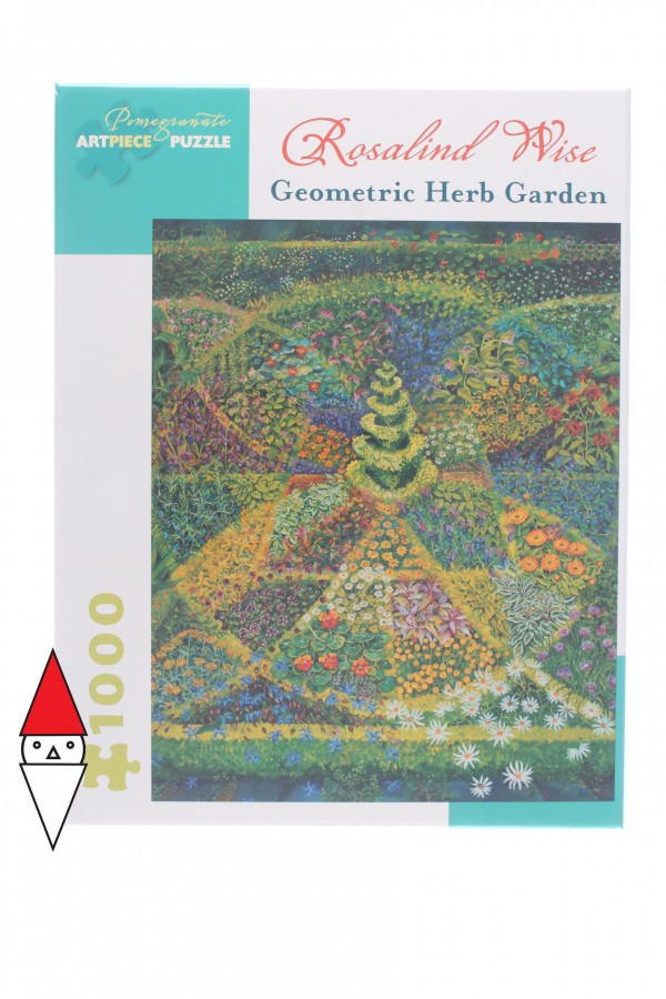 POMEGRANATE, AA924, 9780764973901, PUZZLE ARTE POMEGRANATE ROSALIND WISE GEOMETRIC HERB GARDEN 1000 PZ