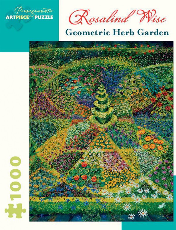POMEGRANATE, AA924, 9780764973901, PUZZLE ARTE POMEGRANATE ROSALIND WISE GEOMETRIC HERB GARDEN 1000 PZ