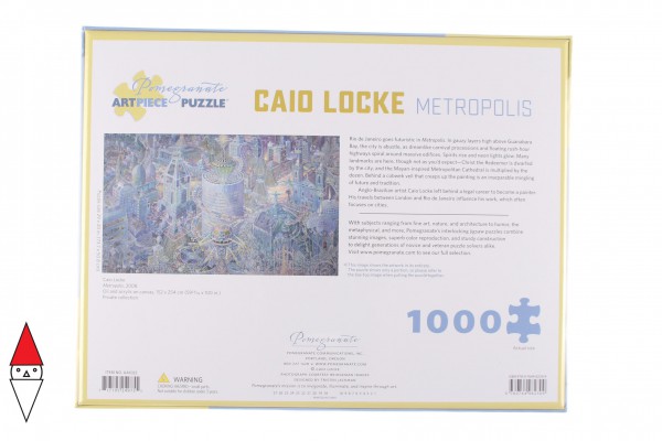 POMEGRANATE, AA1025, 9780764982309, PUZZLE ARTE POMEGRANATE ARTE CONTEMPORANEA CAIO LOCKE - METROPOLIS 1000 PZ
