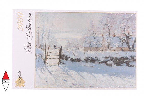GRAFIKA, 00038, 3663384000386, PUZZLE ARTE GRAFIKA IMPRESSIONISMO CLAUDE MONET LA PIE 1868-1869 2000 PZ