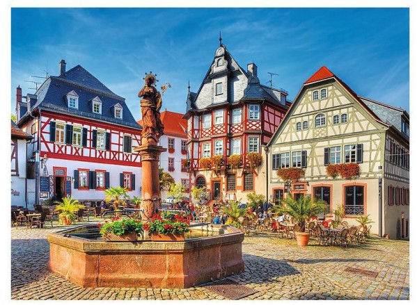 TREFL, 33052, 5900511330526, PUZZLE PAESAGGI TREFL CITTA PIAZZA DEL MERCATO HEPPENHEIM 3000 PZ