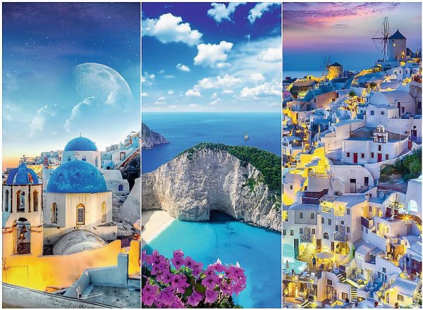 TREFL, 33073, 5900511330731, PUZZLE PAESAGGI TREFL MARE E OCEANO VACANZE IN GRECIA 3000 PZ