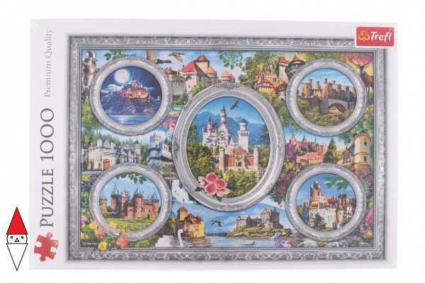 TREFL, 10583, 5900511105834, PUZZLE PAESAGGI TREFL CASTELLI E PALAZZI CASTELLI DEL MONDO 1000 PZ