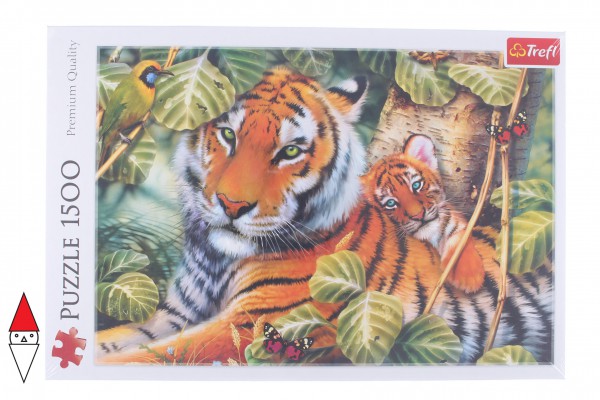 TREFL, 26159, 5900511261592, PUZZLE ANIMALI TREFL TIGRI DUE TIGRI 1500 PZ