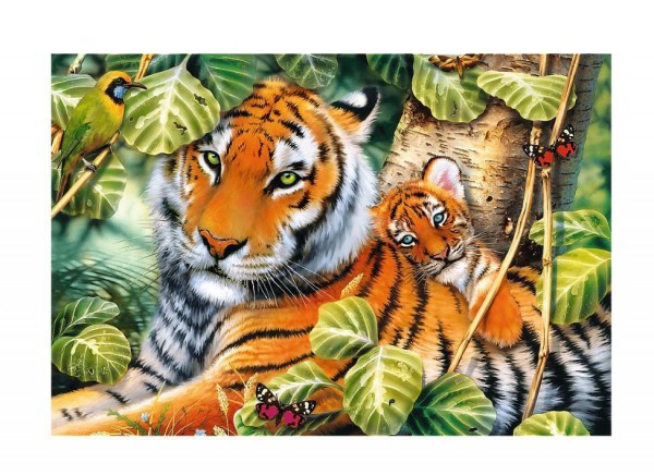 TREFL, 26159, 5900511261592, PUZZLE ANIMALI TREFL TIGRI DUE TIGRI 1500 PZ