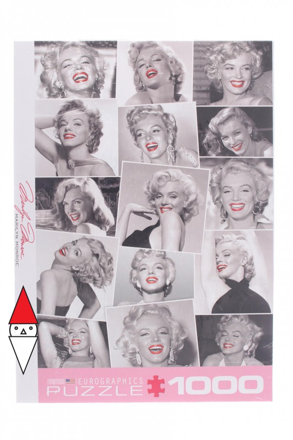 EUROGRAPHICS, 6000-0809, 628136608091, PUZZLE TEMATICO EUROGRAPHICS ATTORI MARILYN MONROE 1000 PZ