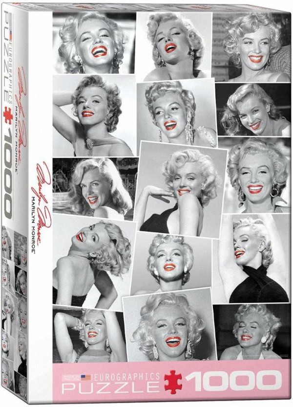 EUROGRAPHICS, 6000-0809, 628136608091, PUZZLE TEMATICO EUROGRAPHICS ATTORI MARILYN MONROE 1000 PZ