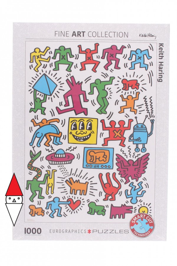 EUROGRAPHICS, 6000-5513, 628136655132, PUZZLE ARTE EUROGRAPHICS ARTE CONTEMPORANEA KEITH HARING - COLLAGE 1000 PZ