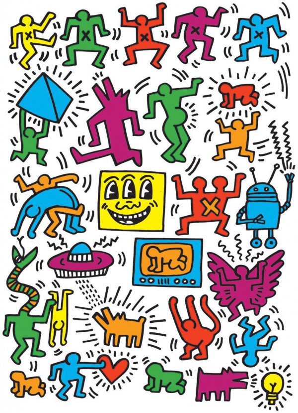 EUROGRAPHICS, 6000-5513, 628136655132, PUZZLE ARTE EUROGRAPHICS ARTE CONTEMPORANEA KEITH HARING - COLLAGE 1000 PZ
