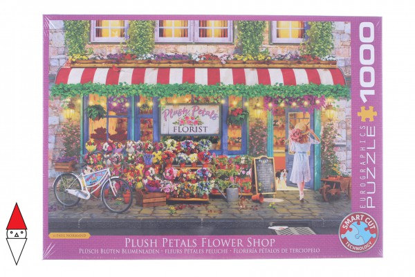 EUROGRAPHICS, 6000-5518, 628136655187, PUZZLE TEMATICO EUROGRAPHICS NEGOZI PLUSH PETALS FIORISTA 1000 PZ