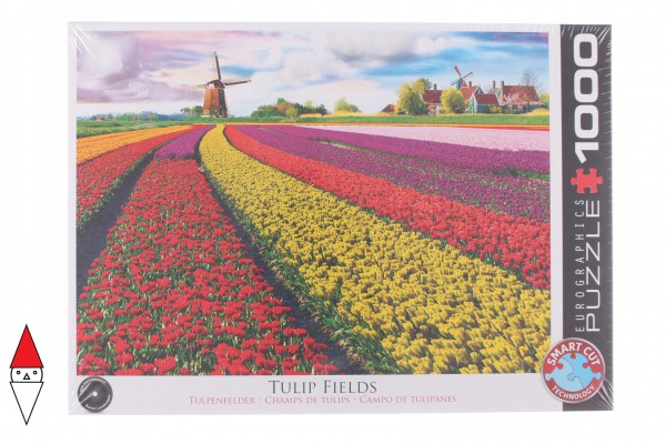 EUROGRAPHICS, 6000-5326, 628136653268, PUZZLE PAESAGGI EUROGRAPHICS CAMPO DI TULIPANI NEI PAESI BASSI 1000 PZ