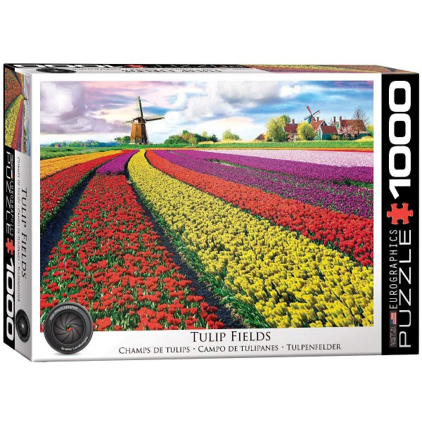 EUROGRAPHICS, 6000-5326, 628136653268, PUZZLE PAESAGGI EUROGRAPHICS CAMPO DI TULIPANI NEI PAESI BASSI 1000 PZ