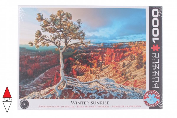 EUROGRAPHICS, 6000-0692, 628136606929, PUZZLE PAESAGGI EUROGRAPHICS ALBERI ALBA INVERNALE 1000 PZ