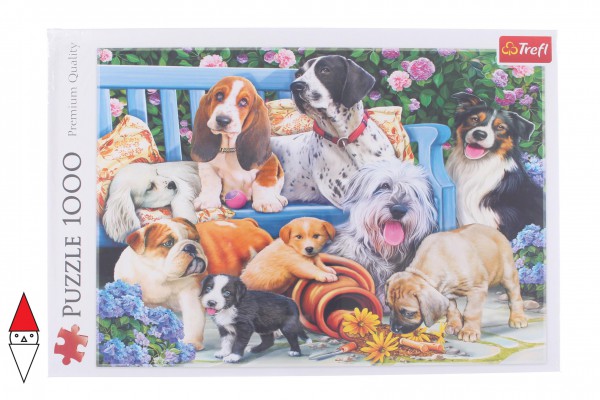 TREFL, 10556, 5900511105568, PUZZLE ANIMALI TREFL CANI CANI IN GIARDINO 1000 PZ