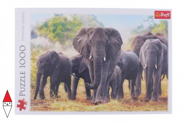 TREFL, 10442, 5900511104424, PUZZLE ANIMALI TREFL ELEFANTI ELEFANTI AFRICANI 1000 PZ