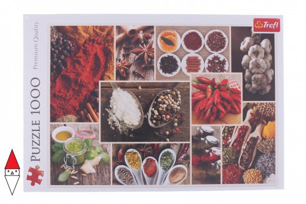TREFL, 10470, 5900511104707, PUZZLE OGGETTI TREFL ALIMENTI COLLAGE SPEZIE 1000 PZ