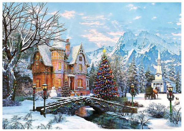 TREFL, 10439, 5900511104394, PUZZLE PAESAGGI TREFL NATALE PAESAGGIO INVERNALE 1000 PZ