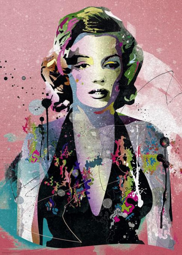 HEYE, 29710, 4001689297107, PUZZLE GRAFICA HEYE ATTORI PEOPLE MARILYN 1000 PZ