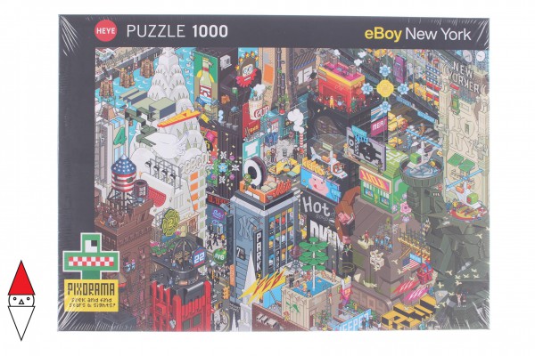 HEYE, 29914, 4001689299149, PUZZLE GRAFICA HEYE CITTA PIXORAMA NEW YORK QUEST 1000 PZ
