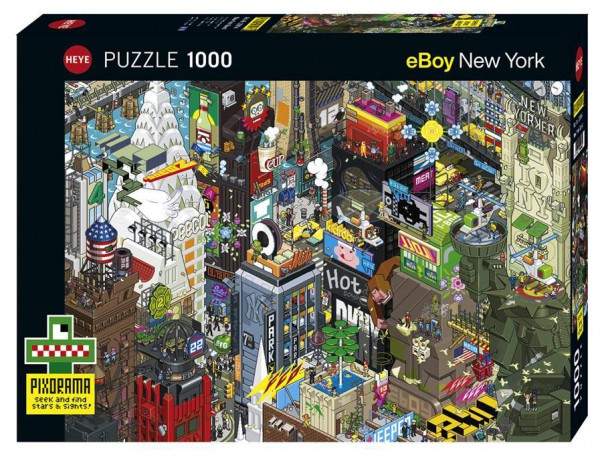 HEYE, 29914, 4001689299149, PUZZLE GRAFICA HEYE CITTA PIXORAMA NEW YORK QUEST 1000 PZ