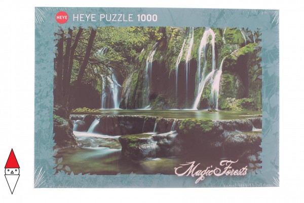 HEYE, 29602, 4001689296025, PUZZLE PAESAGGI HEYE FIUMI E CASCATE MAGIC FORESTS CASCADES 1000 PZ