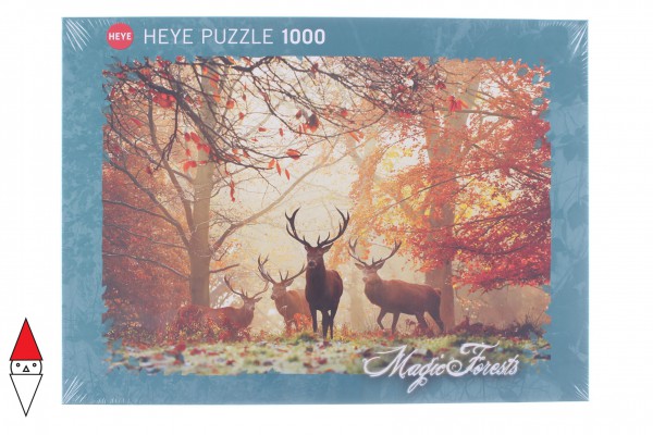 HEYE, 29805, 4001689298050, PUZZLE ANIMALI HEYE CERVI MAGIC FORESTS STAGS 1000 PZ