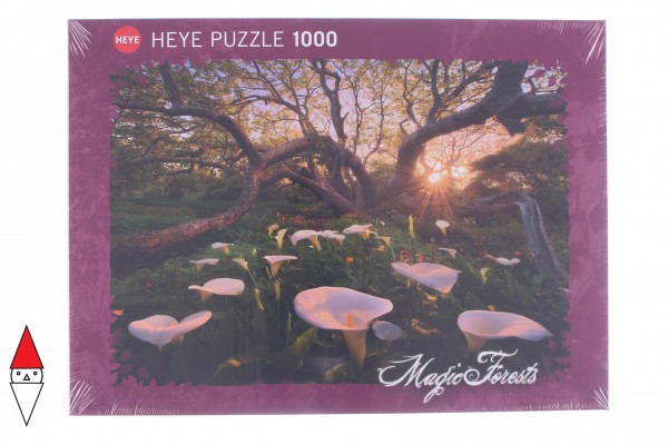 HEYE, 29906, 4001689299064, PUZZLE PAESAGGI HEYE FORESTA MAGIC FORESTS CALLA CLEARING 1000 PZ