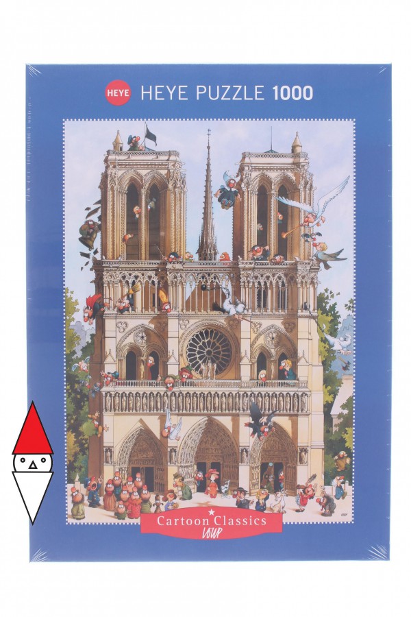 HEYE, 29905, 4001689299057, PUZZLE GRAFICA HEYE FUMETTI LOUP VIVE NOTRE DAME 1000 PZ