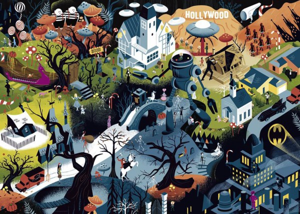 HEYE, 29882, 4001689298821, PUZZLE GRAFICA HEYE FILM MOVIE MASTERS TIM BURTON FILMS 1000 PZ