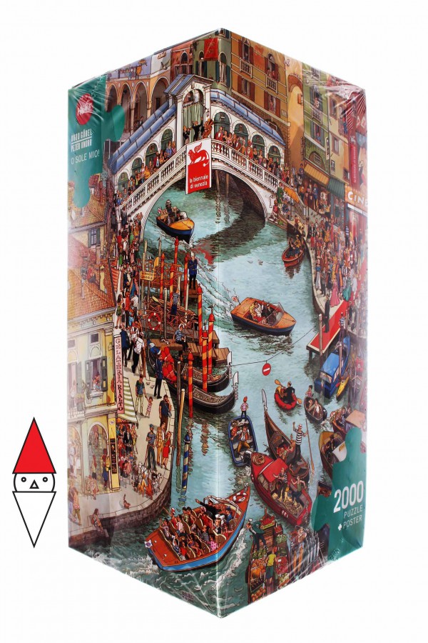 HEYE, 29843, 4001689298432, PUZZLE GRAFICA HEYE FUMETTI GOBEL KNORR O SOLE MIO 2000 PZ