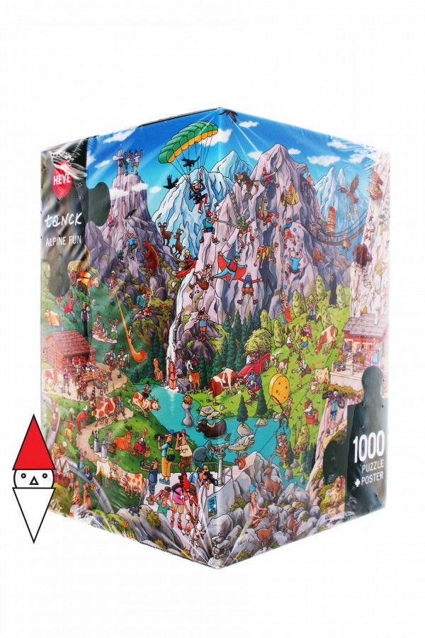 HEYE, 29680, 4001689296803, PUZZLE GRAFICA HEYE FUMETTI TANCK ALPINE FUN 1000 PZ