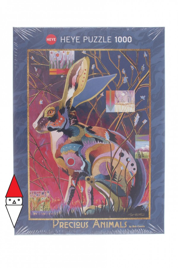 HEYE, 29879, 4001689298791, PUZZLE ANIMALI HEYE CONIGLI PRECIOUS ANIMALS EVER ALERT 1000 PZ