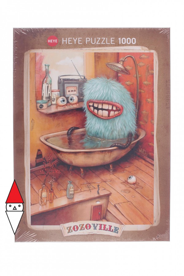 HEYE, 29539, 4001689295394, PUZZLE GRAFICA HEYE FUMETTI ZOZOVILLE BATHTUBE 1000 PZ