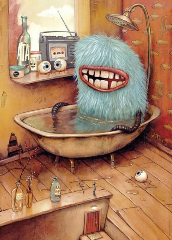 HEYE, 29539, 4001689295394, PUZZLE GRAFICA HEYE FUMETTI ZOZOVILLE BATHTUBE 1000 PZ