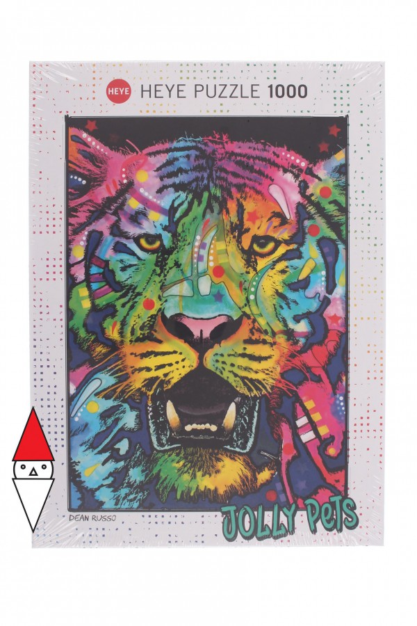 HEYE, 29766, 4001689297664, PUZZLE ANIMALI HEYE TIGRI JOLLY PETS WILD TIGER 1000 PZ