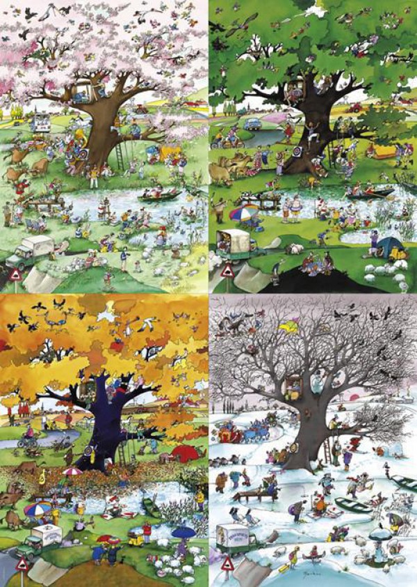 HEYE, 29873, 4001689298739, PUZZLE GRAFICA HEYE FUMETTI BLACHON 4 SEASONS 2000 PZ