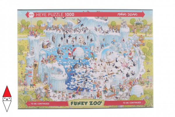 HEYE, 29692, 4001689296926, PUZZLE GRAFICA HEYE FUMETTI DEGANO ZOO POLAR HABITAT 1000 PZ