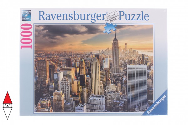 RAVENSBURGER, 19712, 4005556197125, PUZZLE PAESAGGI RAVENSBURGER CITTA MAESTOSA NEW YORK 1000 PZ