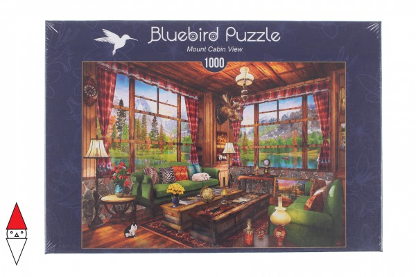 BLUEBIRD, 70336-P, 3663384703362, PUZZLE TEMATICO BLUEBIRD INTERNI MOUNT CABIN VIEW 1000 PZ