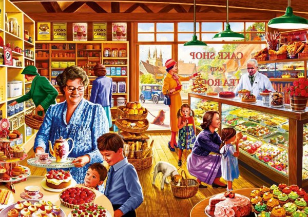 BLUEBIRD, 70326-P, 3663384703263, PUZZLE TEMATICO BLUEBIRD NEGOZI NOSTALGIC CAKE SHOP 1000 PZ